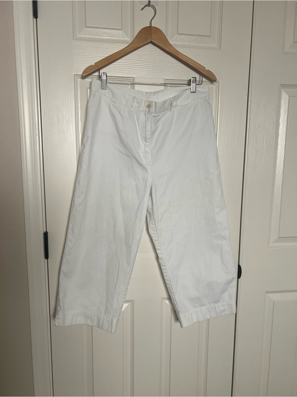 Lauren Ralph Lauren White Button-Front Pants